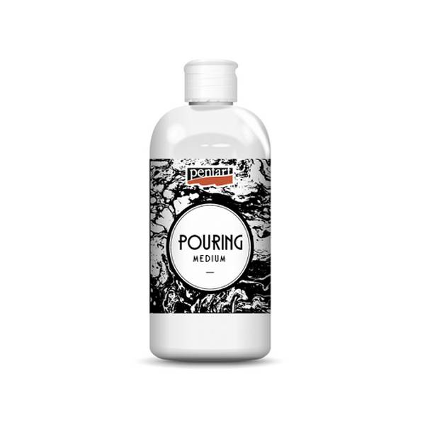 Pouring Medium 500ml To Pouring medium για ακρυλικά χρώματα είναι ιδανικό για την τεχνική «υγρή ζωγραφική».